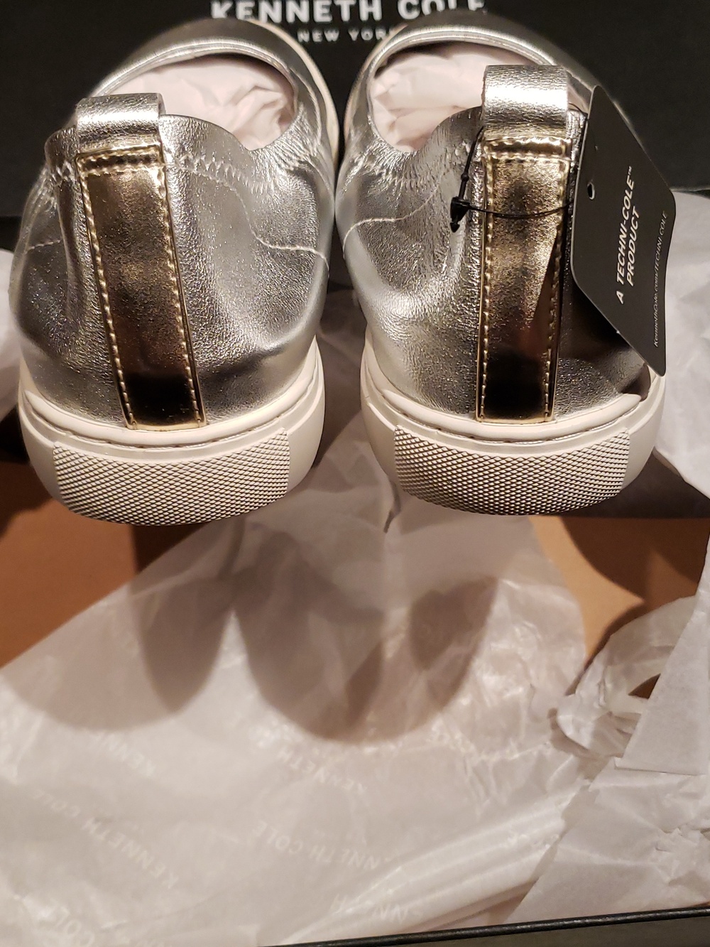 Kenneth Cole New Flats Women's 8.5 Ballet Orthotic Wedge Sneaker NIB Leather - Picture 14 of 16